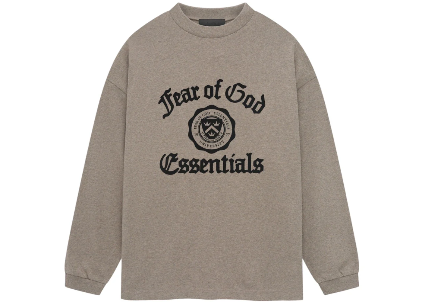 Fear of God Essentials Heavy Longsleeve Tee Heather Gray - 1