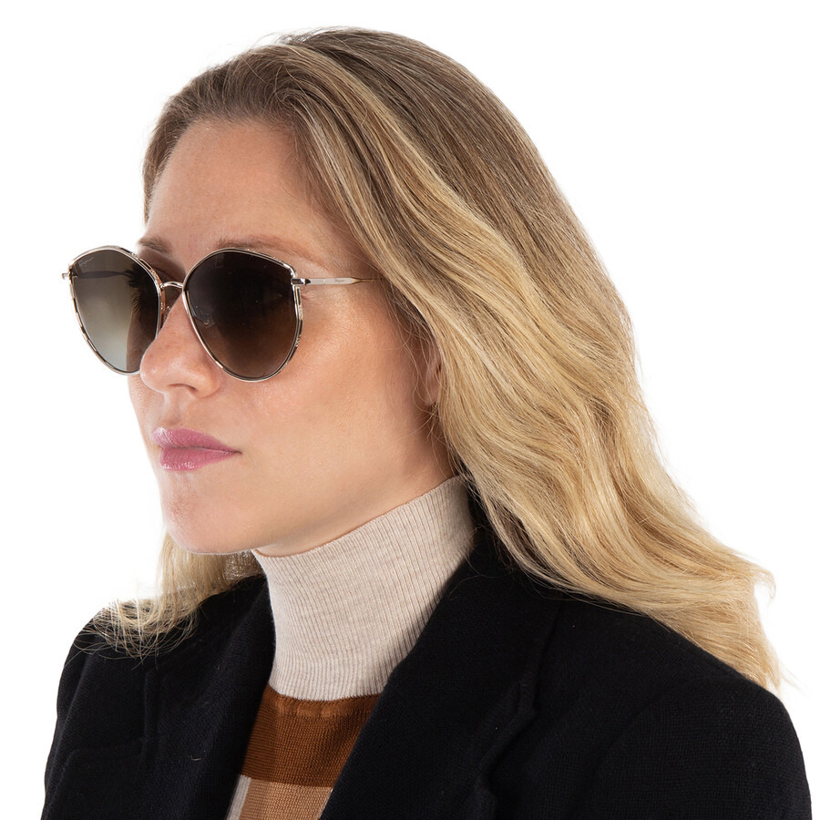 Salvatore Ferragamo Green Gradient Horn Ladies Sunglasses SF264S 709 60 - 2