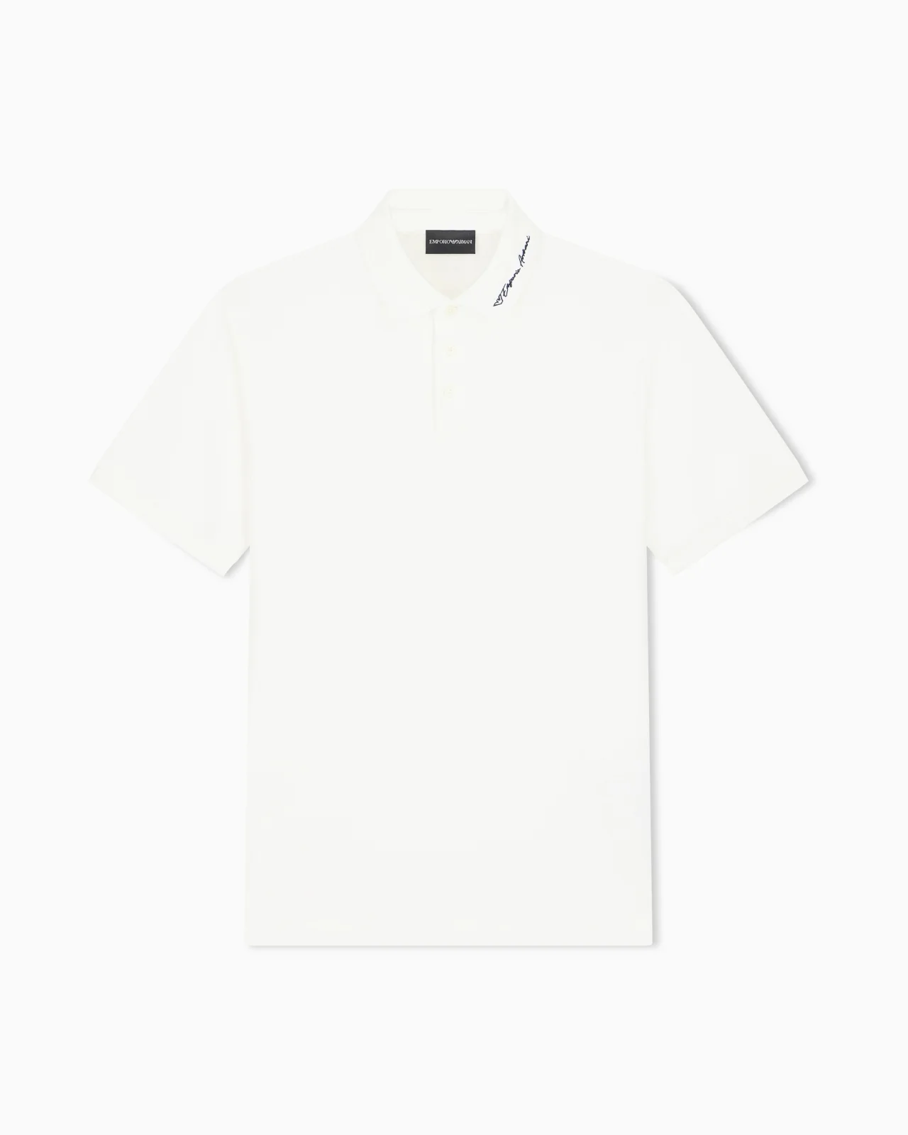 PIQUÉ POLO WITH EMBROIDERED LOGO - 1