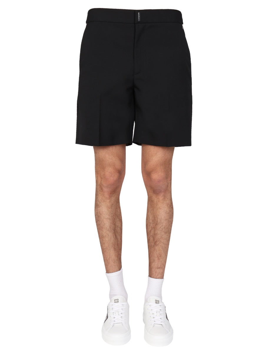 Logo Bar Bermuda Shorts - 1