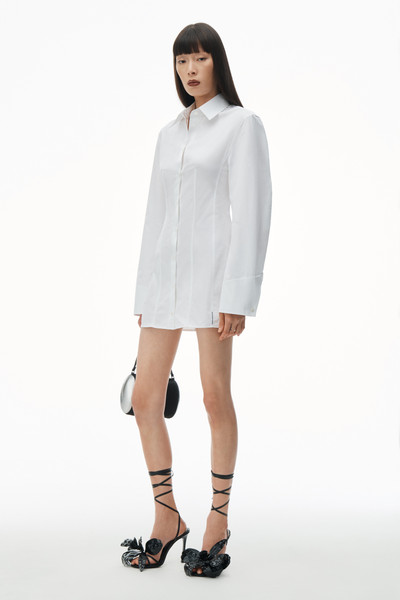 Alexander Wang Mini Shirtdress In Organic Cotton outlook