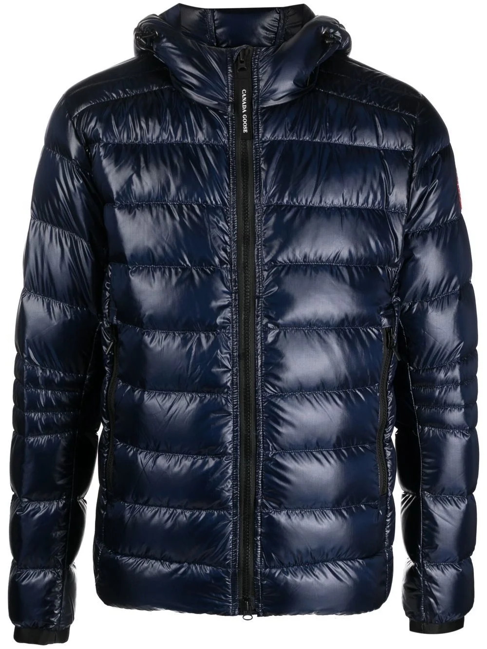 hooded down jacket - 1
