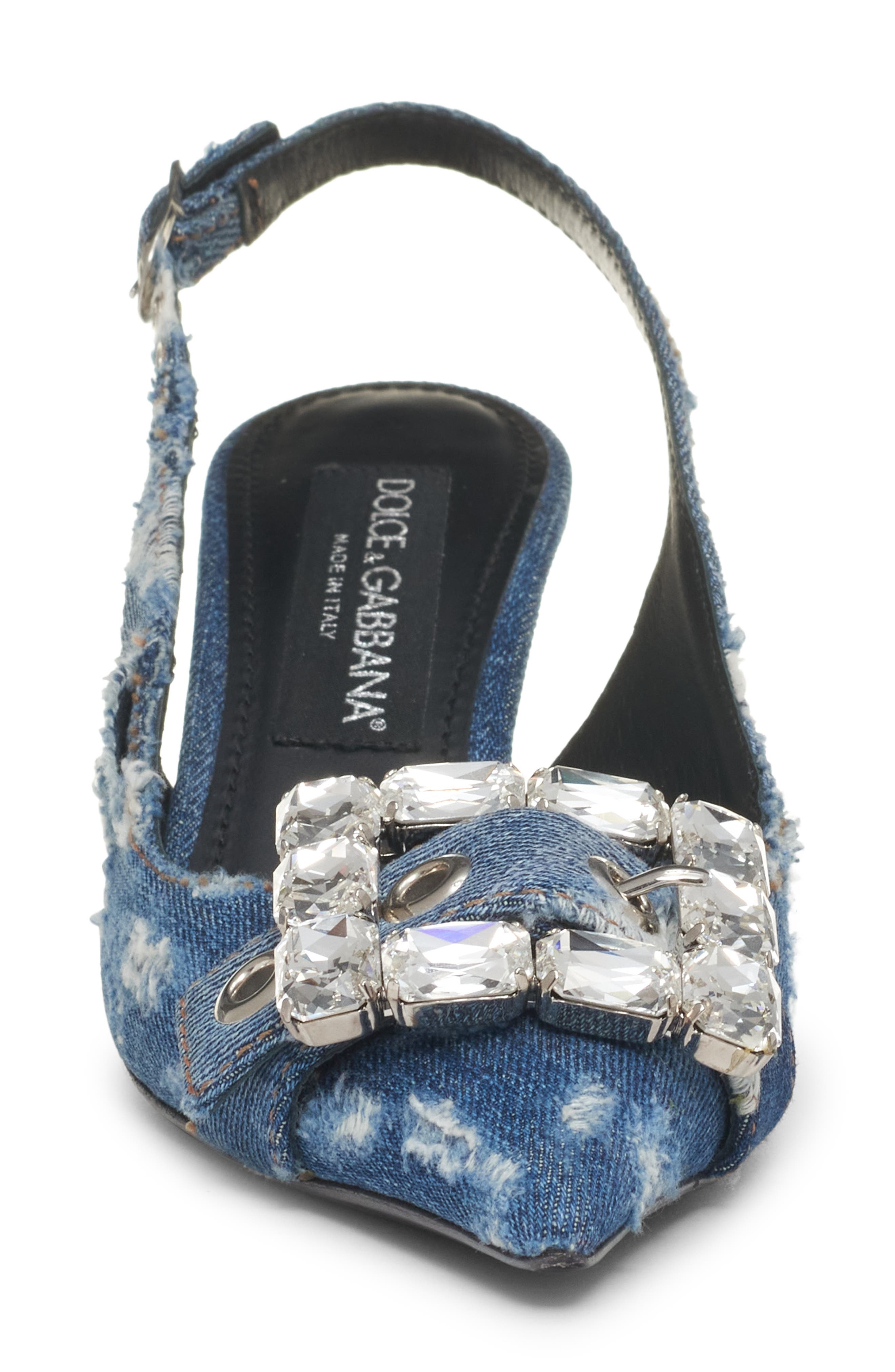 Devotion Crystal Buckle Slingback Pump - 4