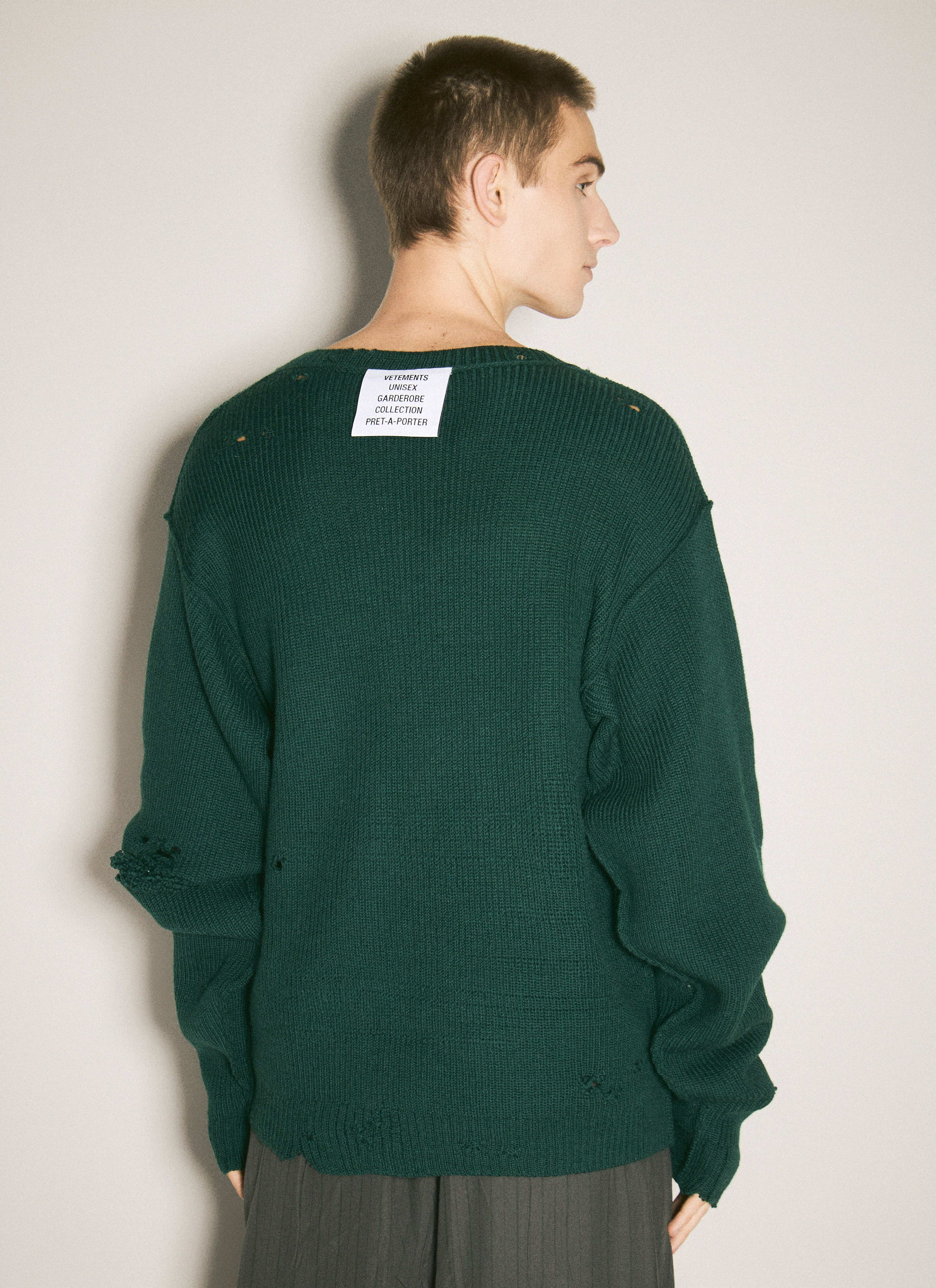 Vetements Men Destroyed Sweater - 5