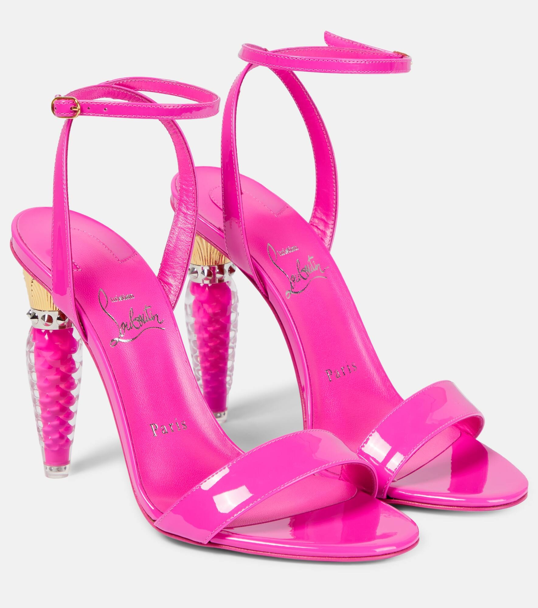 Lipgloss Queen patent leather sandals - 1
