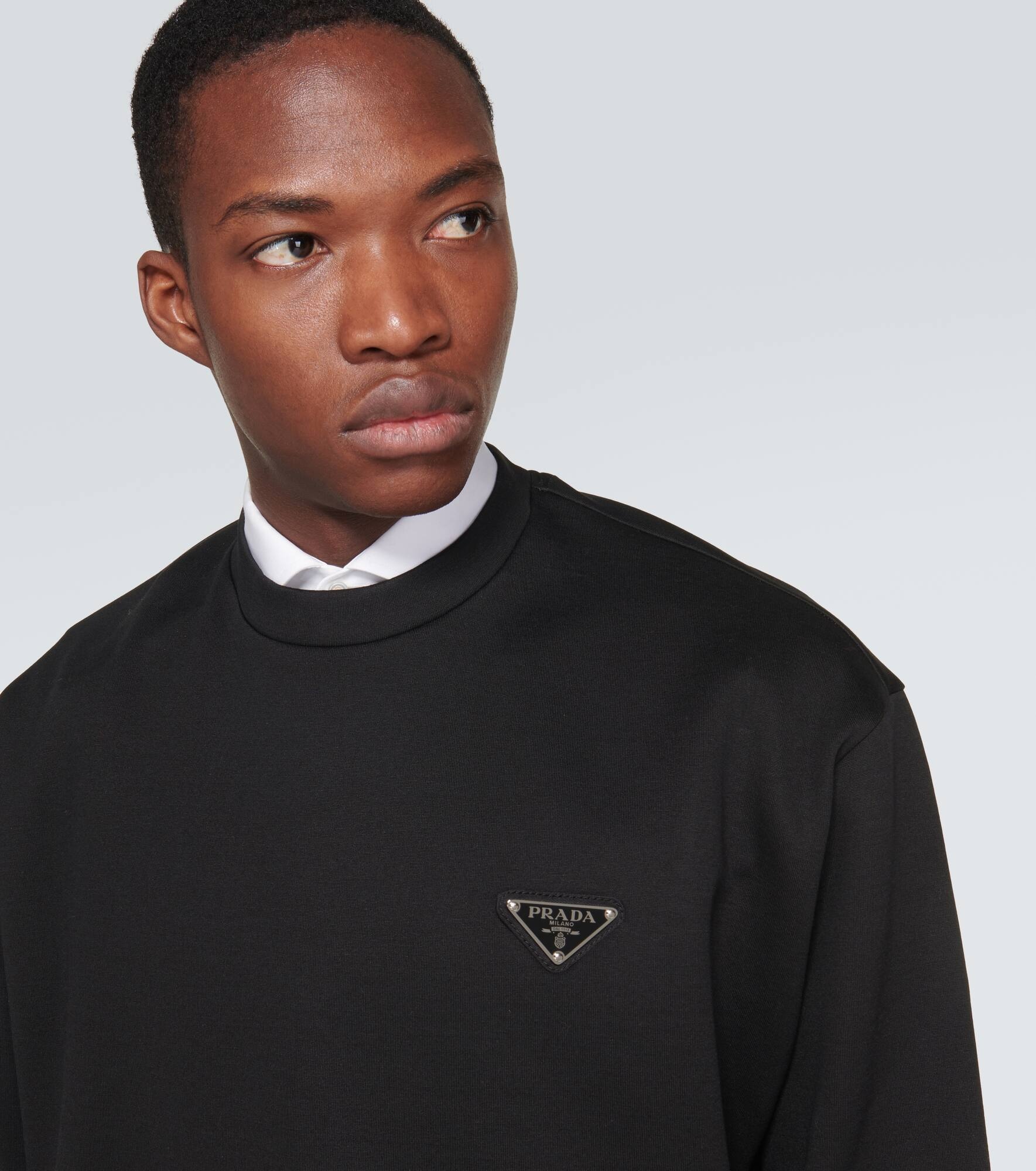 Logo cotton-blend sweatshirt - 5