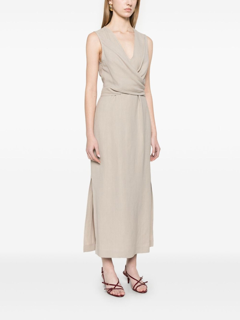 wrap-effect midi dress 3