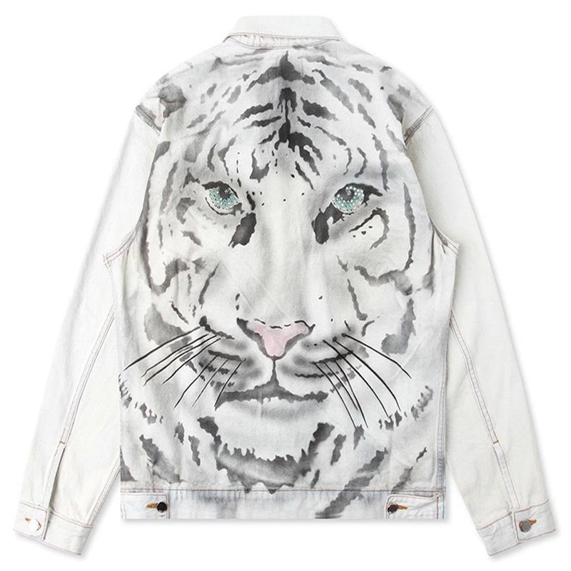 Just Don JUST DON TIGER AIRBRUSH TRUCKER - LIGHT INDIGO outlook