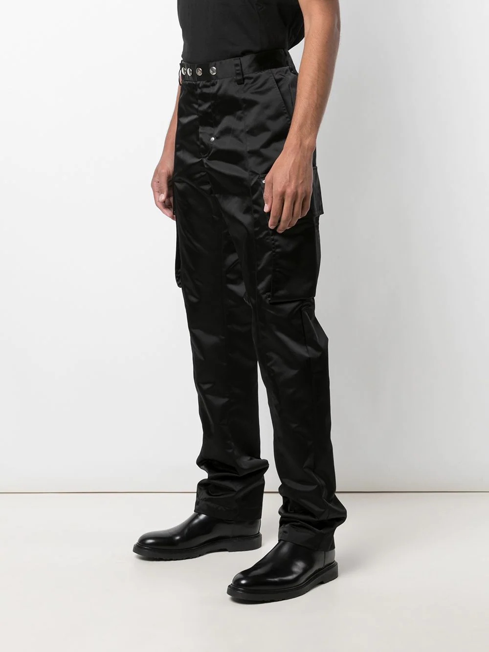 high-waist cargo trousers - 3