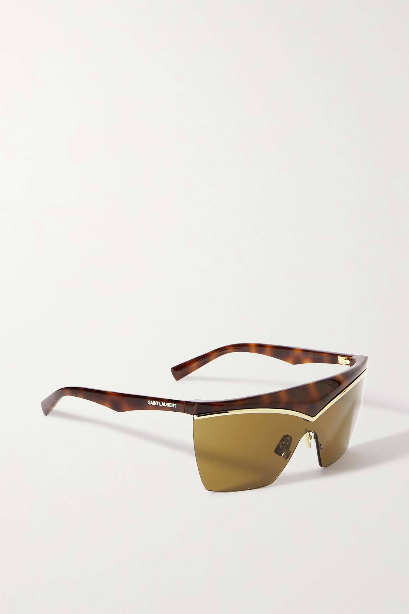 D-frame gold-tone and tortoiseshell acetate sunglasses - 3