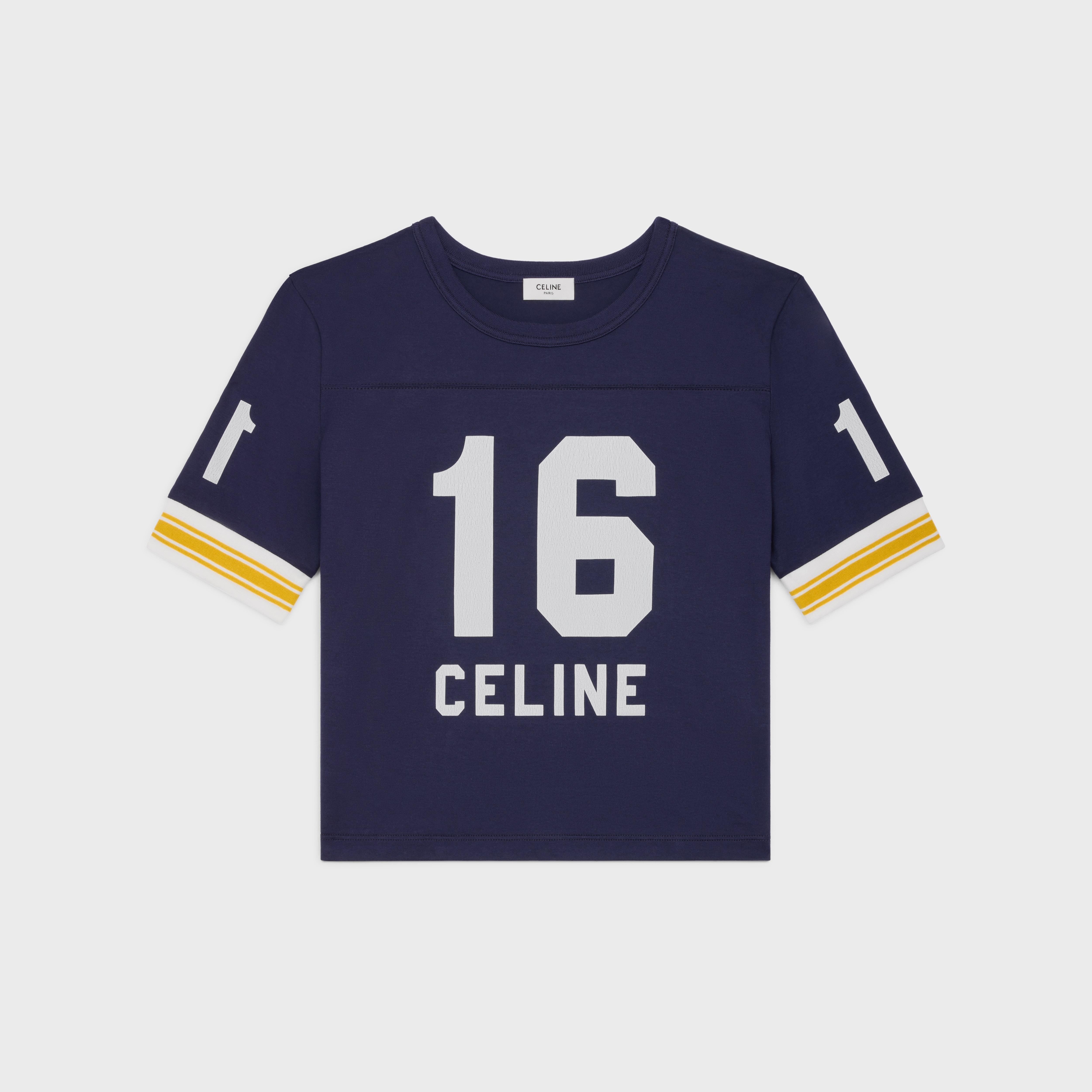 t-shirt 70's cropped celine jersey coton - 1