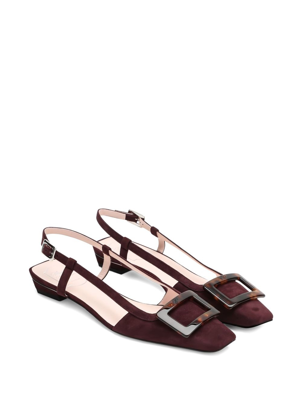 25mm buckle-detail slingback pumps - 2