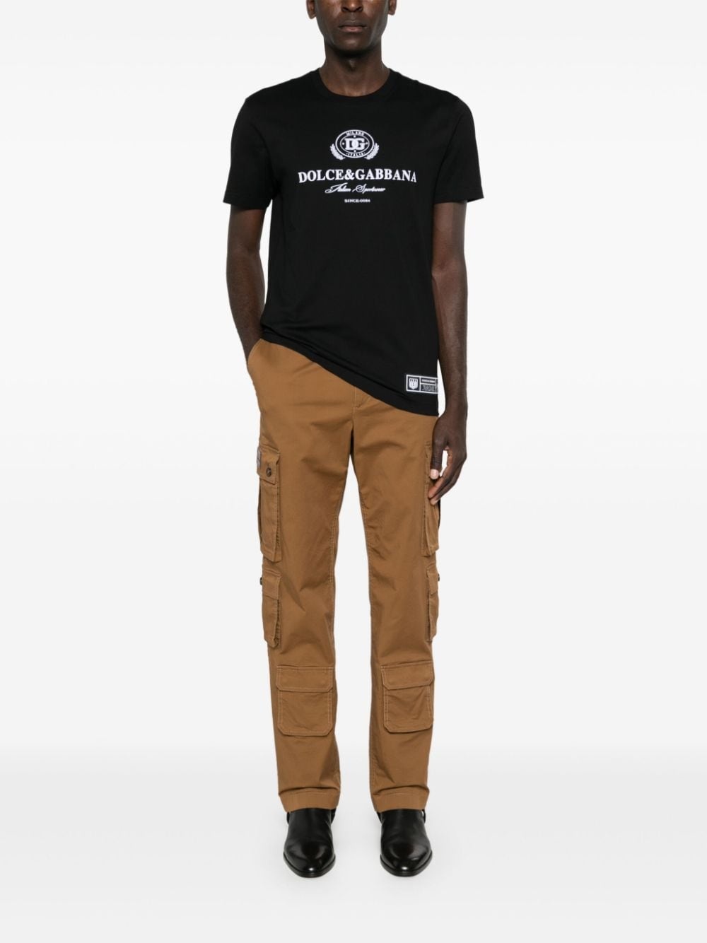 logo-patch cargo pants - 2