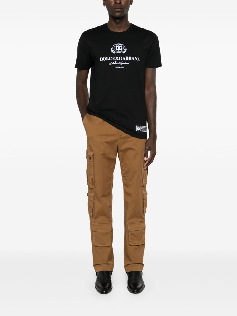 Dolce & Gabbana logo-patch cargo pants outlook