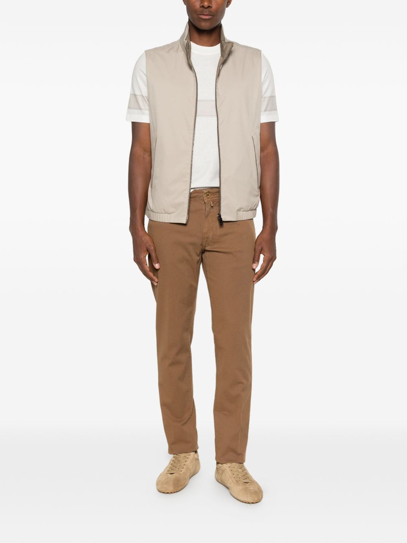 Canali zip-fastening gilet outlook