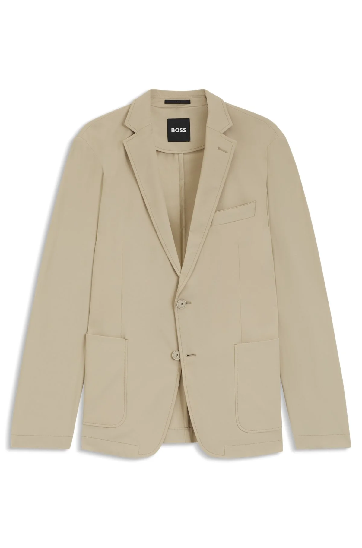 SLIM-FIT SUIT JACKET IN TRAVEL-FRIENDLY STRETCH SOFTSHELL - 1