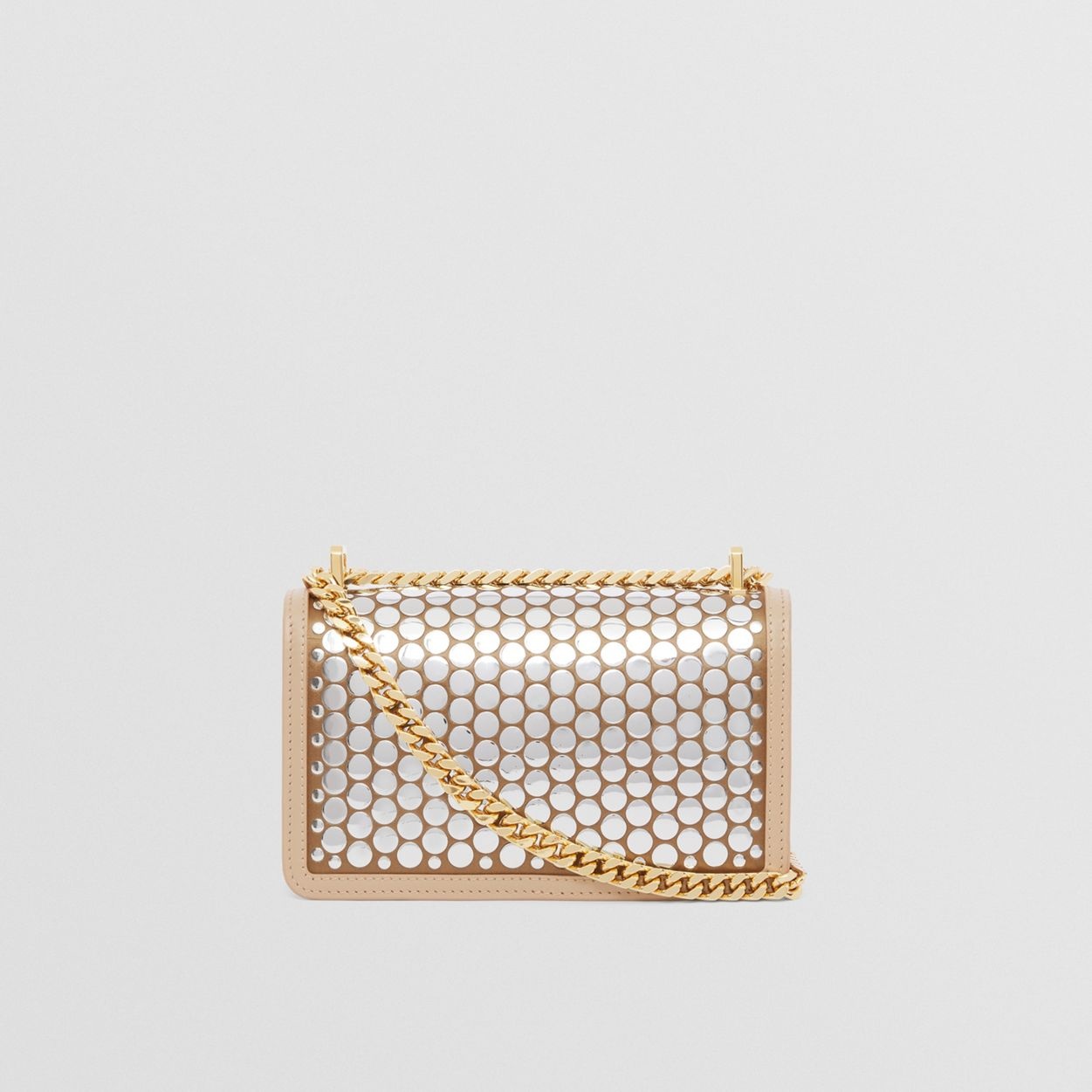 Mini Paillette-embellished Silk Chain TB Bag - 8