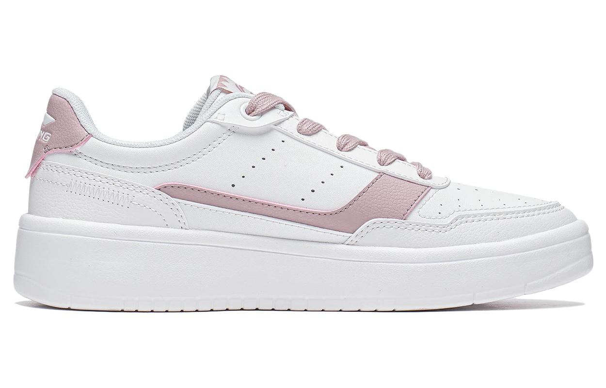 (WMNS) Li-Ning Qingyi Skate Shoes 'White Pink' AGCT402-3 - 2