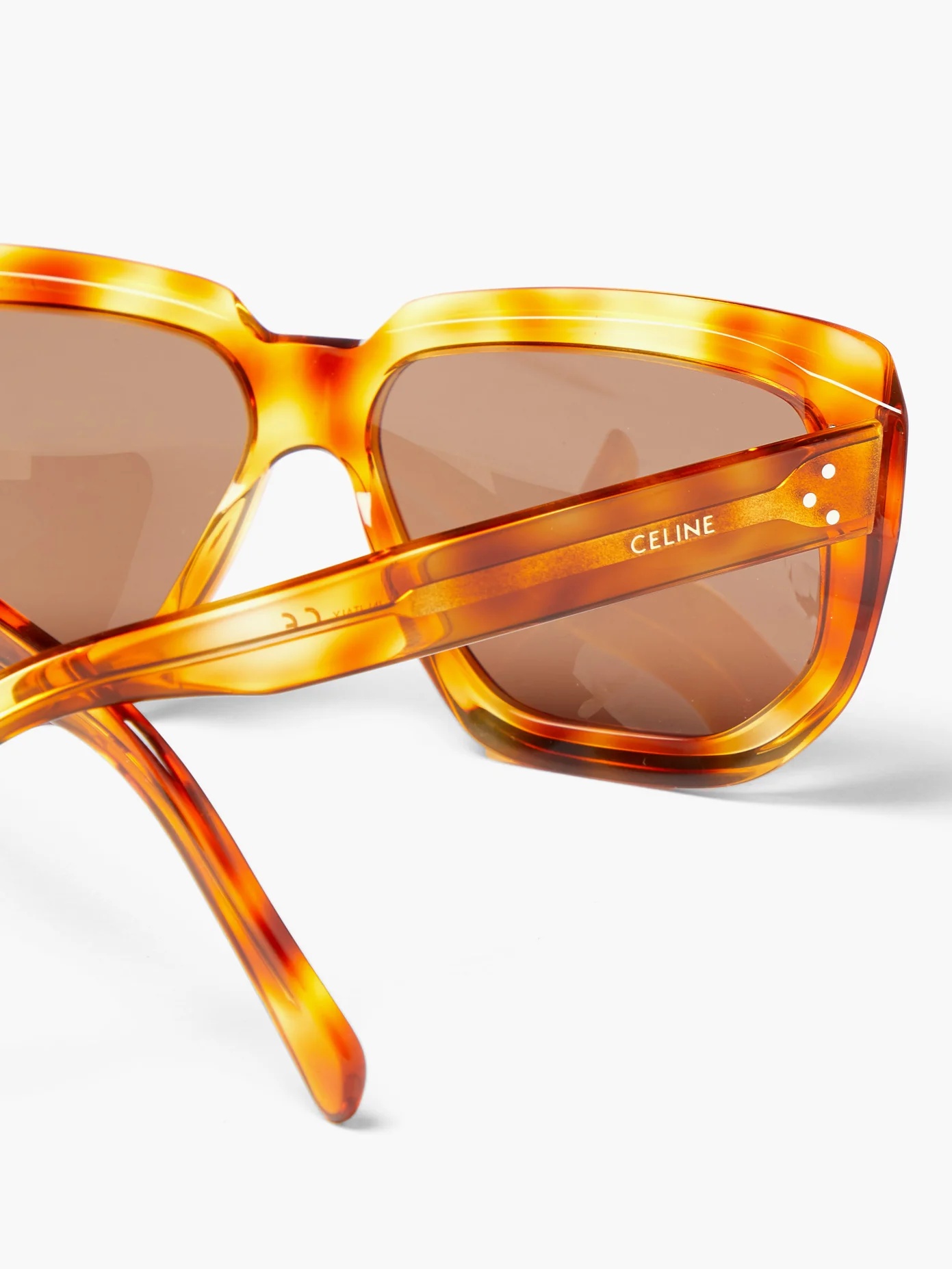 Oversized D-frame acetate sunglasses - 6