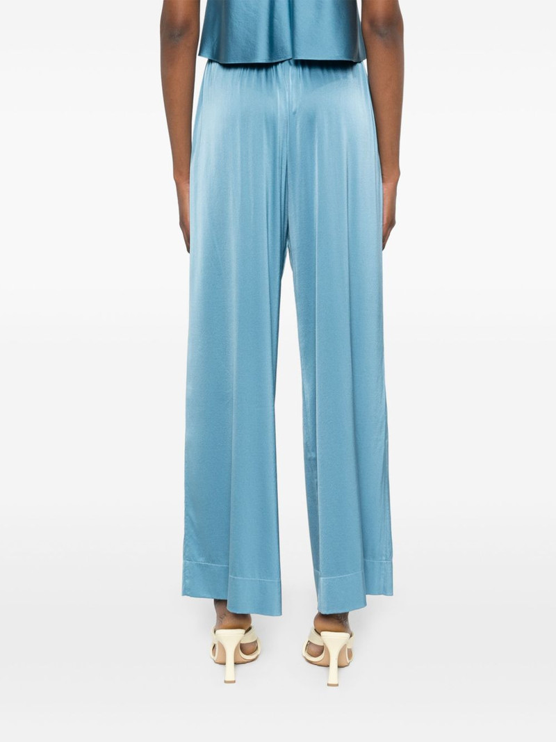 elasticated-waistband palazzo trousers 4