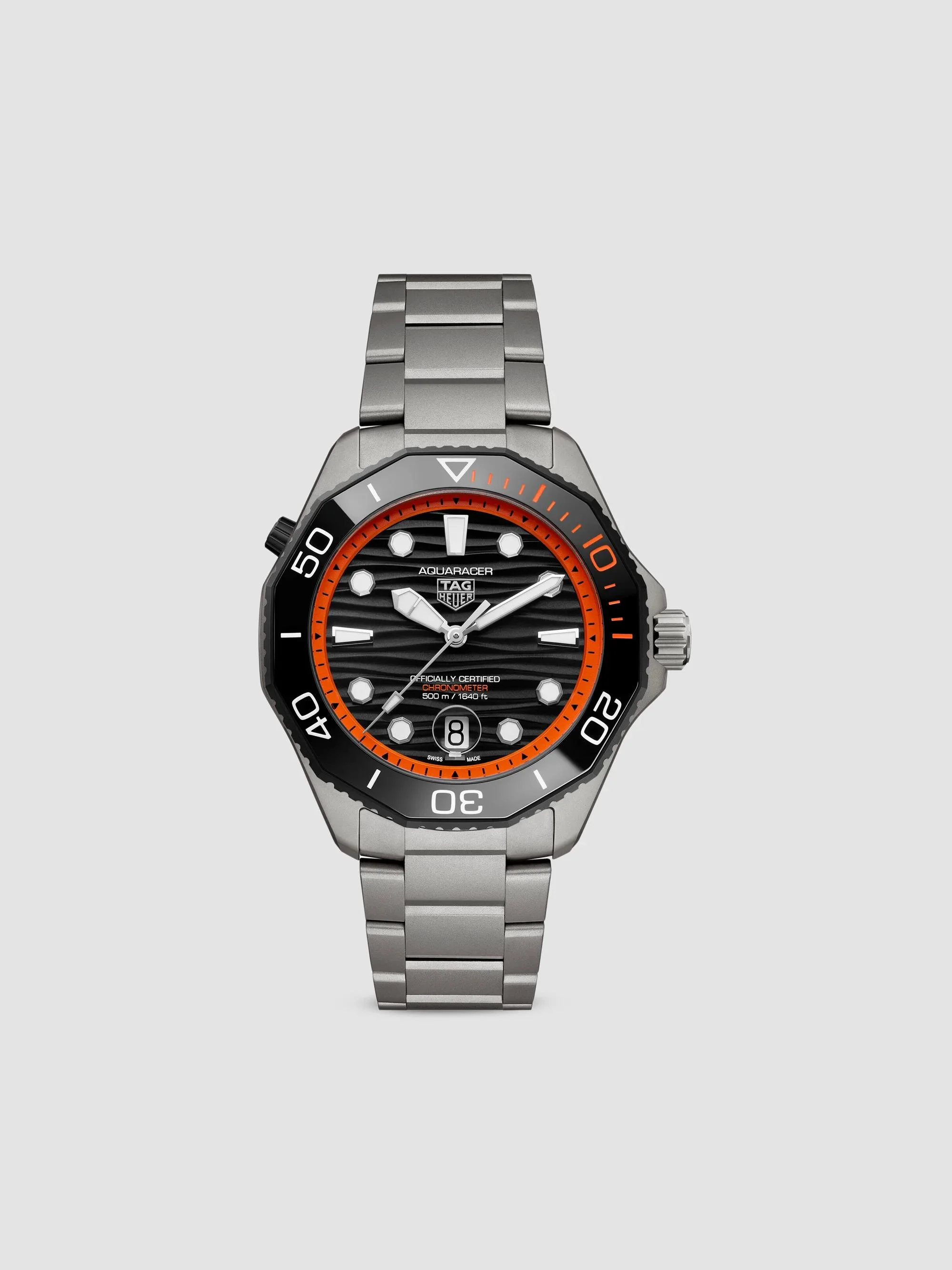 Women's Aquaracer Titanium Bracelet Watch/42MM - Orange - 1