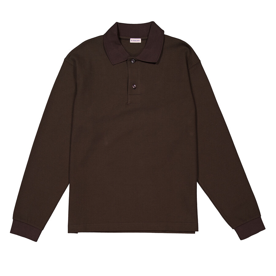 Burberry Long-sleeve Cotton Polo Shirt - 5