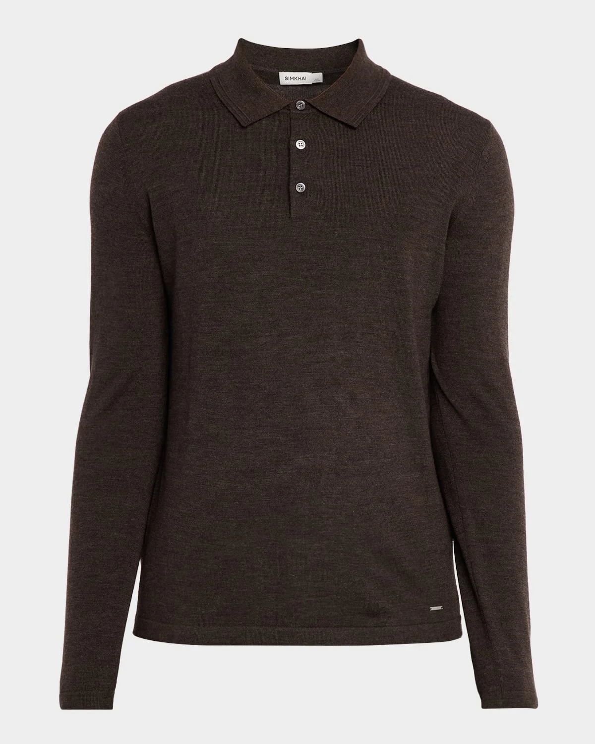 Men's Reynolds Wool Long-Sleeve Polo Shirt - 1