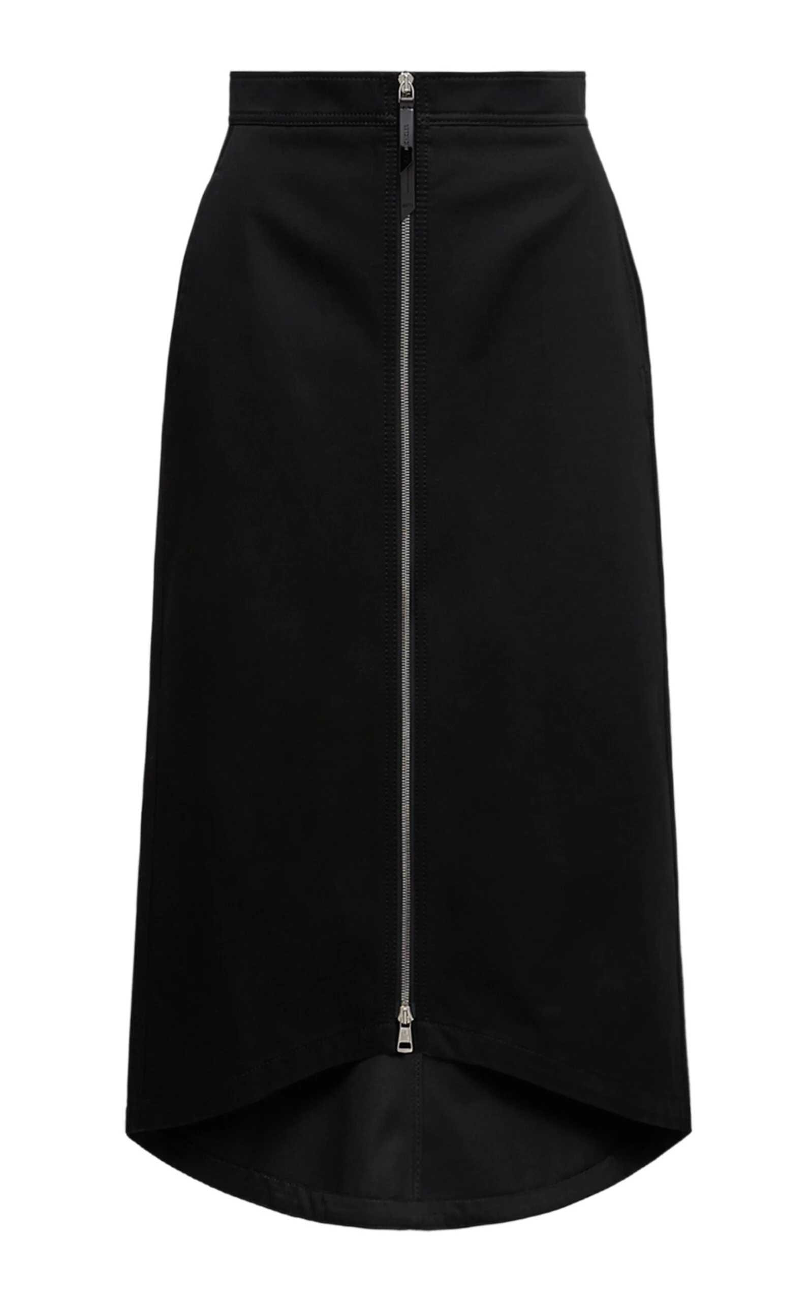 x EE72 by Edward Enninful Cotton Gabardine Midi Skirt black - 1