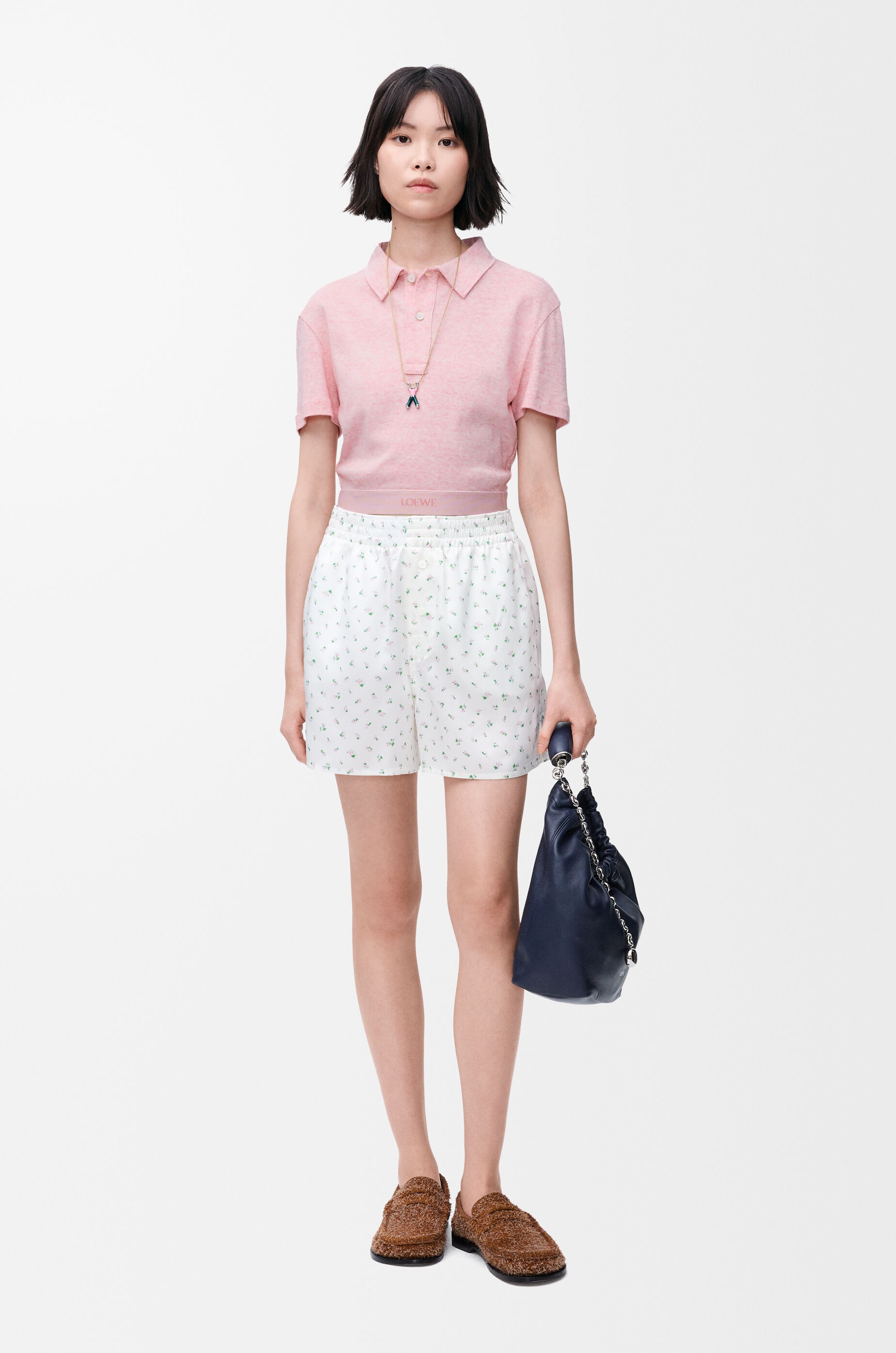 Cropped polo in cotton and wool - 2