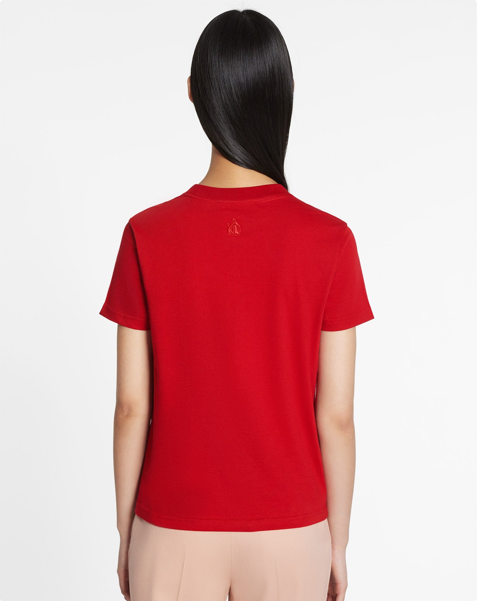 T-SHIRT WITH LANVIN PARIS EMBROIDERY - 5