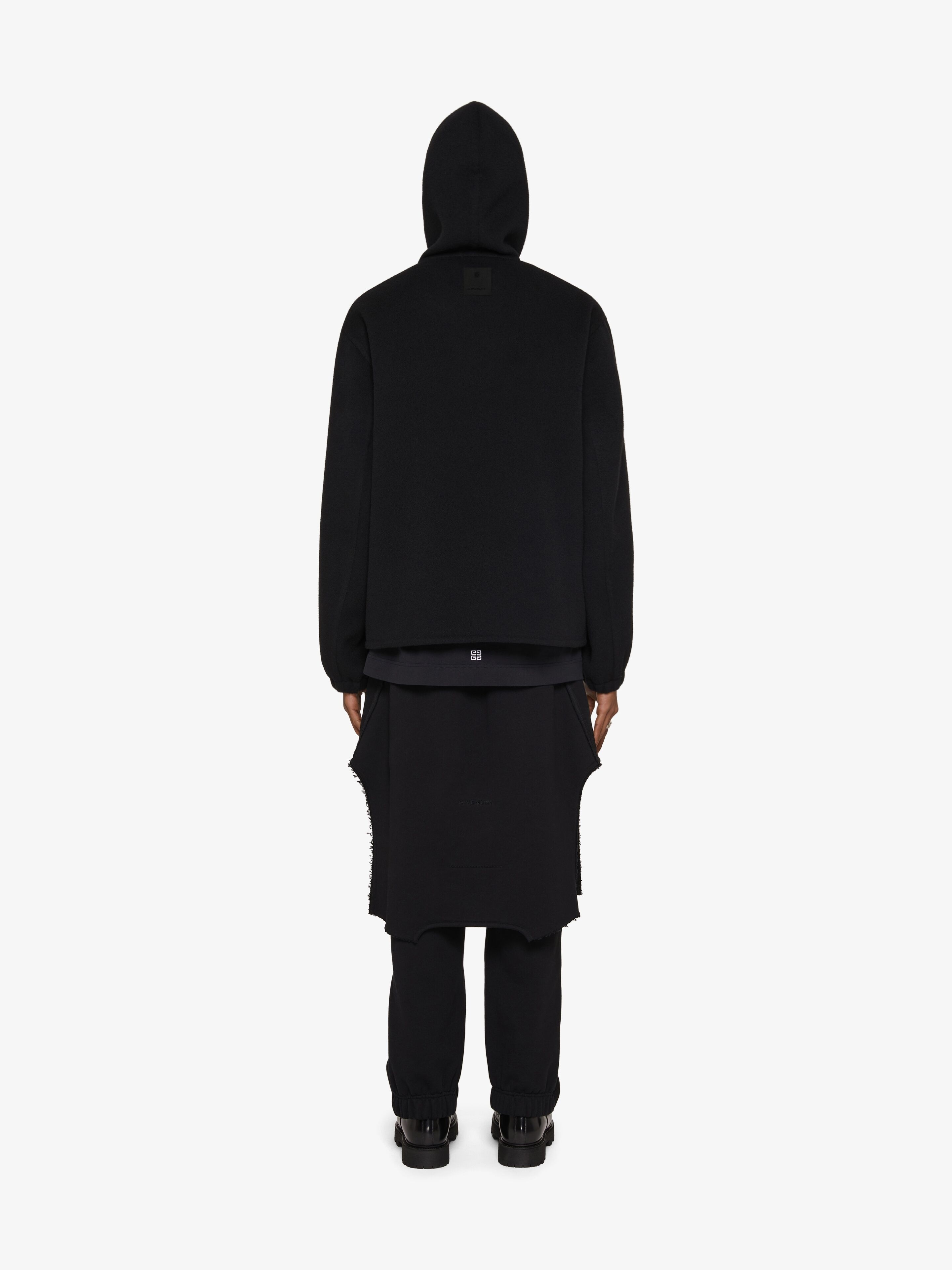 HOODIE IN DOUBLE FACE WOOL AND CASHMERE - 4