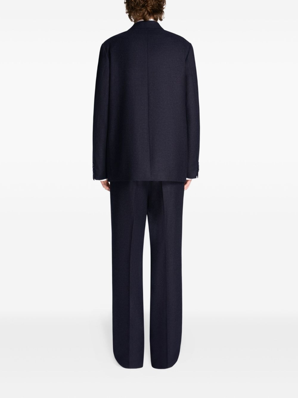 single-breast wool suit - 4