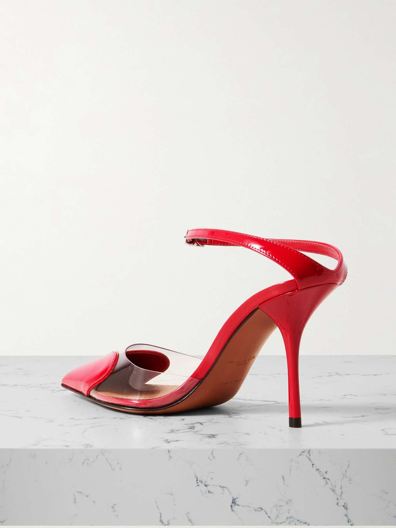 Cœur 90 PU and patent-leather pumps 3