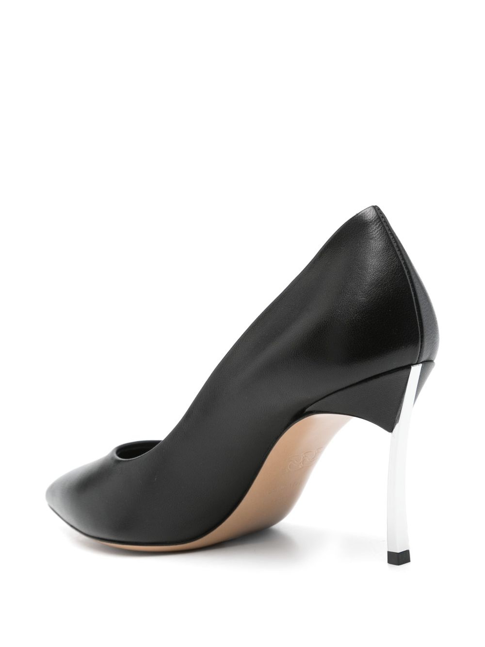 80mm leather pumps - 3