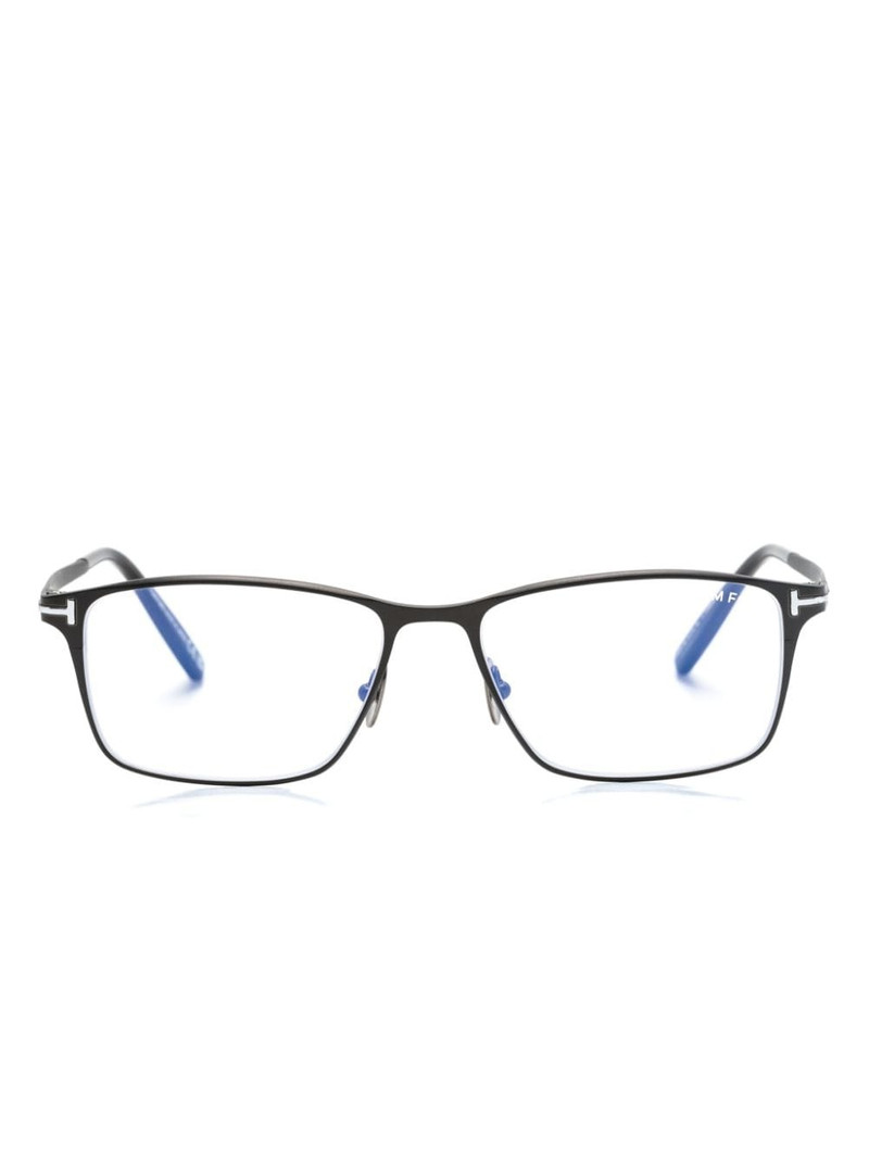 T-hinge rectangle-frame glasses 1