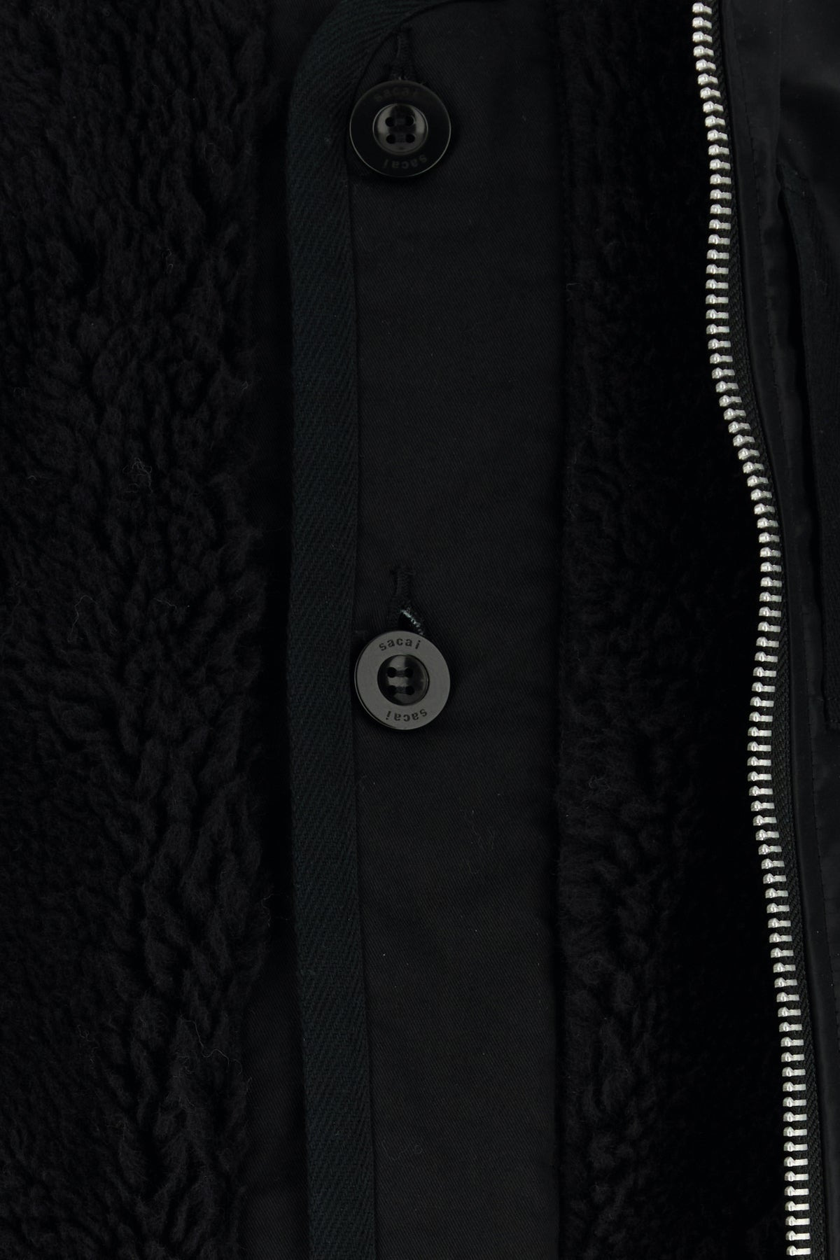 Black nylon bombe jacket - 3
