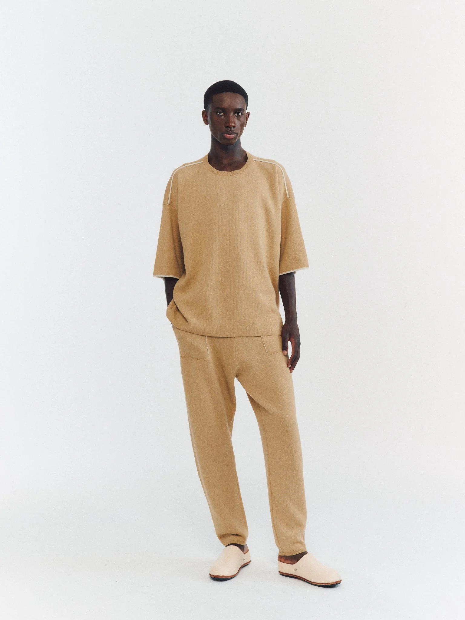 T-SHIRT - SOFTY DOUBLE - BEIGE - 1