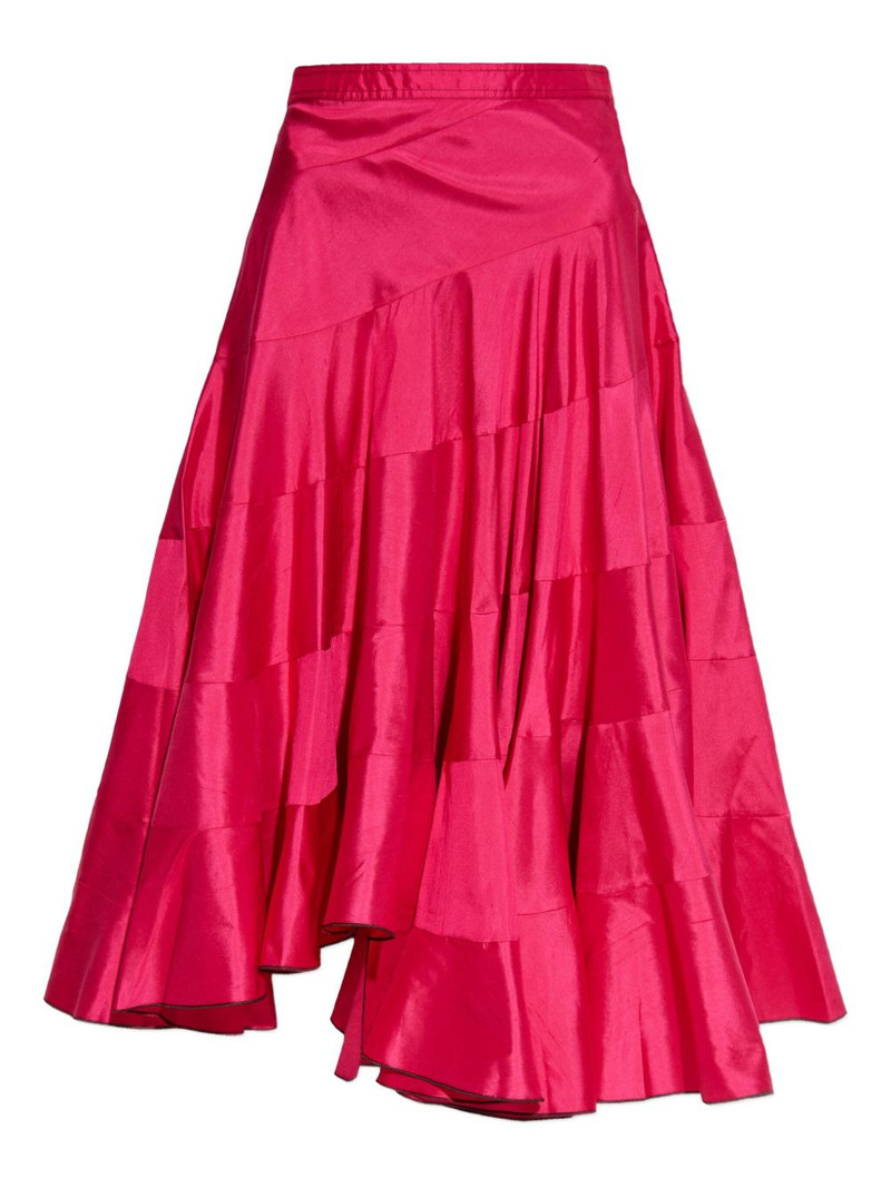 silk midi skirt 1