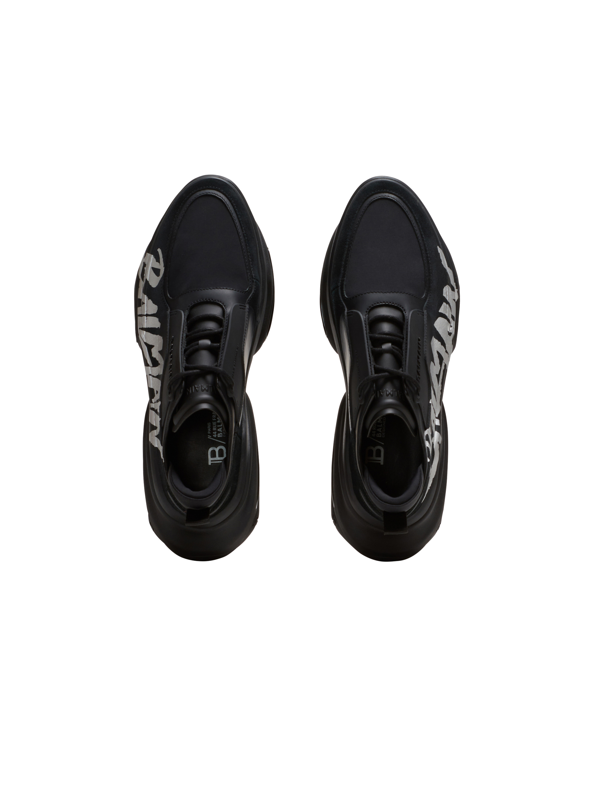 B-Bold trainers in rubberised leather and neoprene - 3