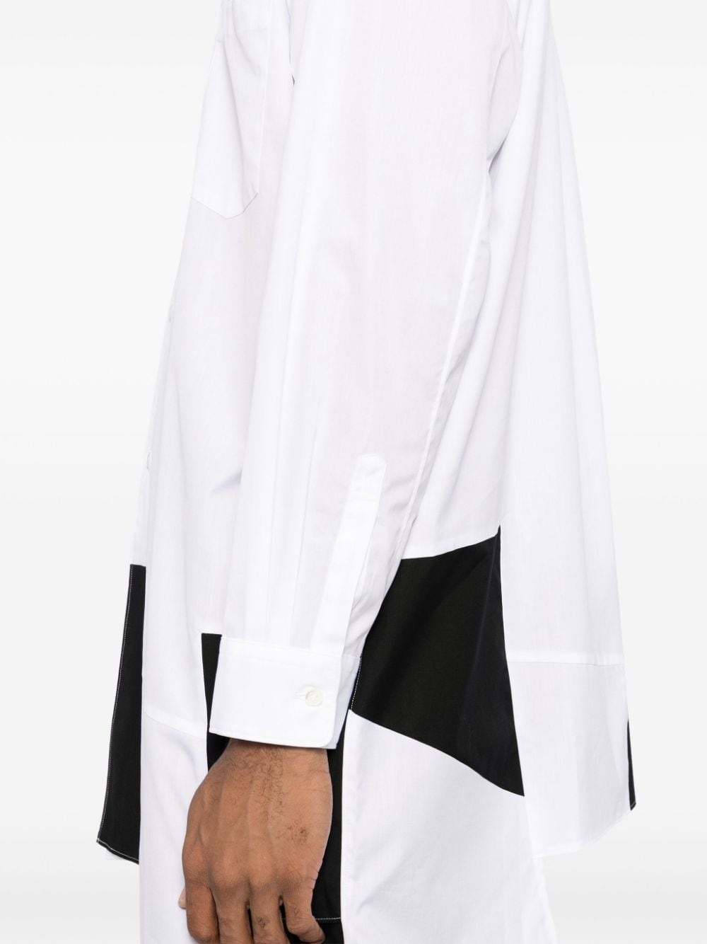 asymmetric long-sleeved shirt - 5