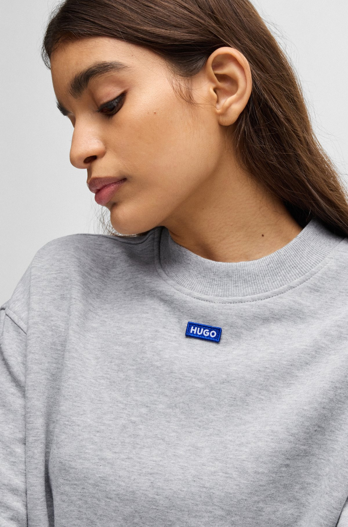 COTTON-TERRY SWEATSHIRT WITH LOGO BADGE - 5