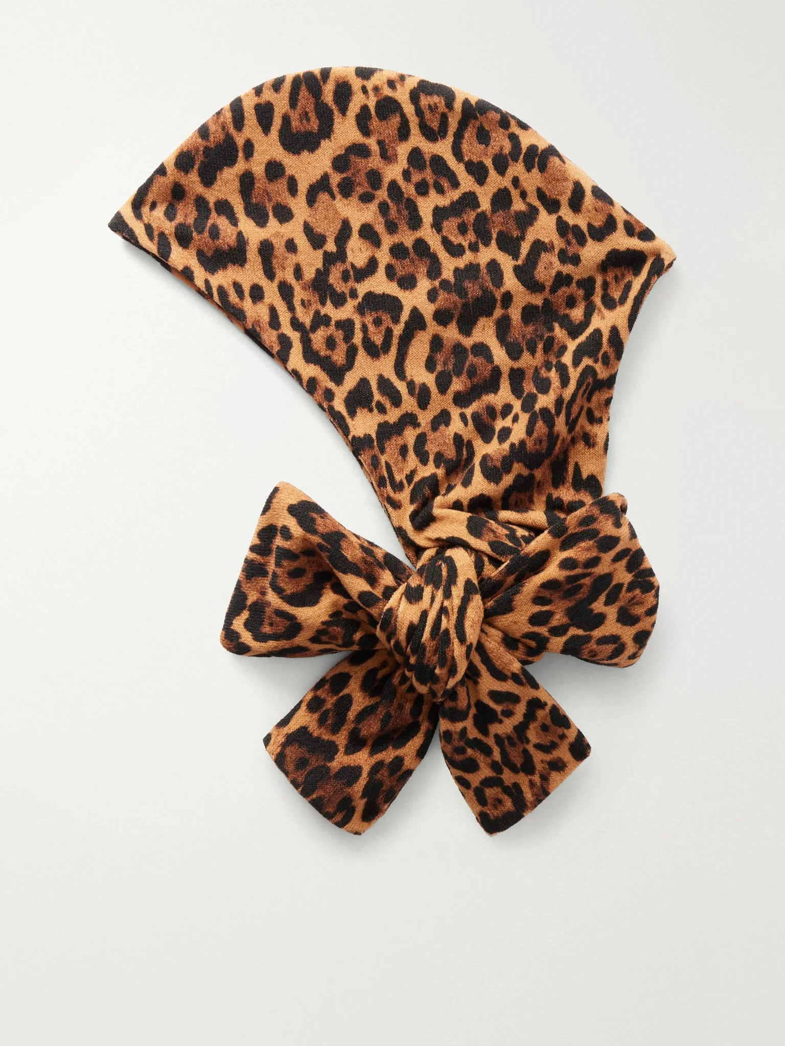 Honey animal-print jersey wrap Leopard print - 1