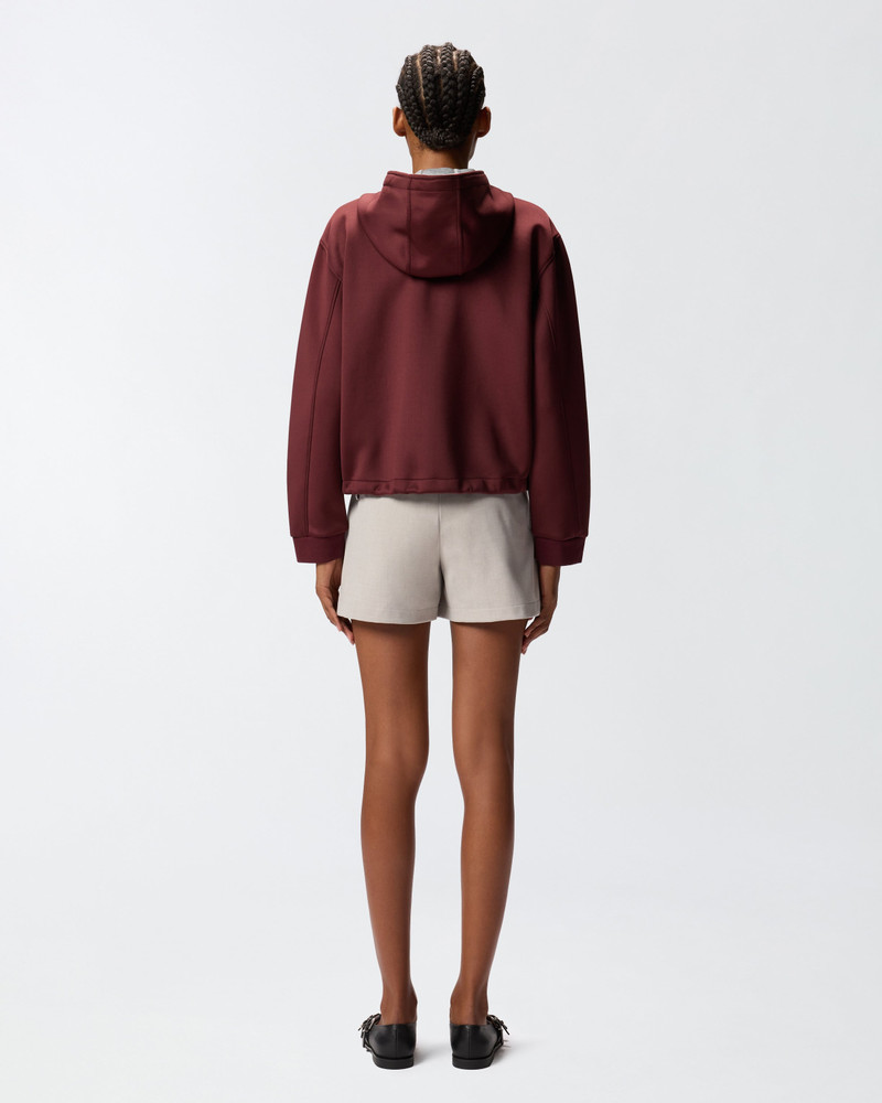 NEOPRENE-EFFECT SWEATSHIRT JACKET WITH JEWEL EMBROIDERY 5
