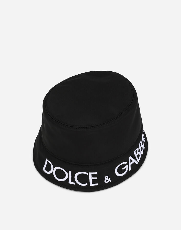 Nylon bucket hat with Dolce&Gabbana embroidery - 2