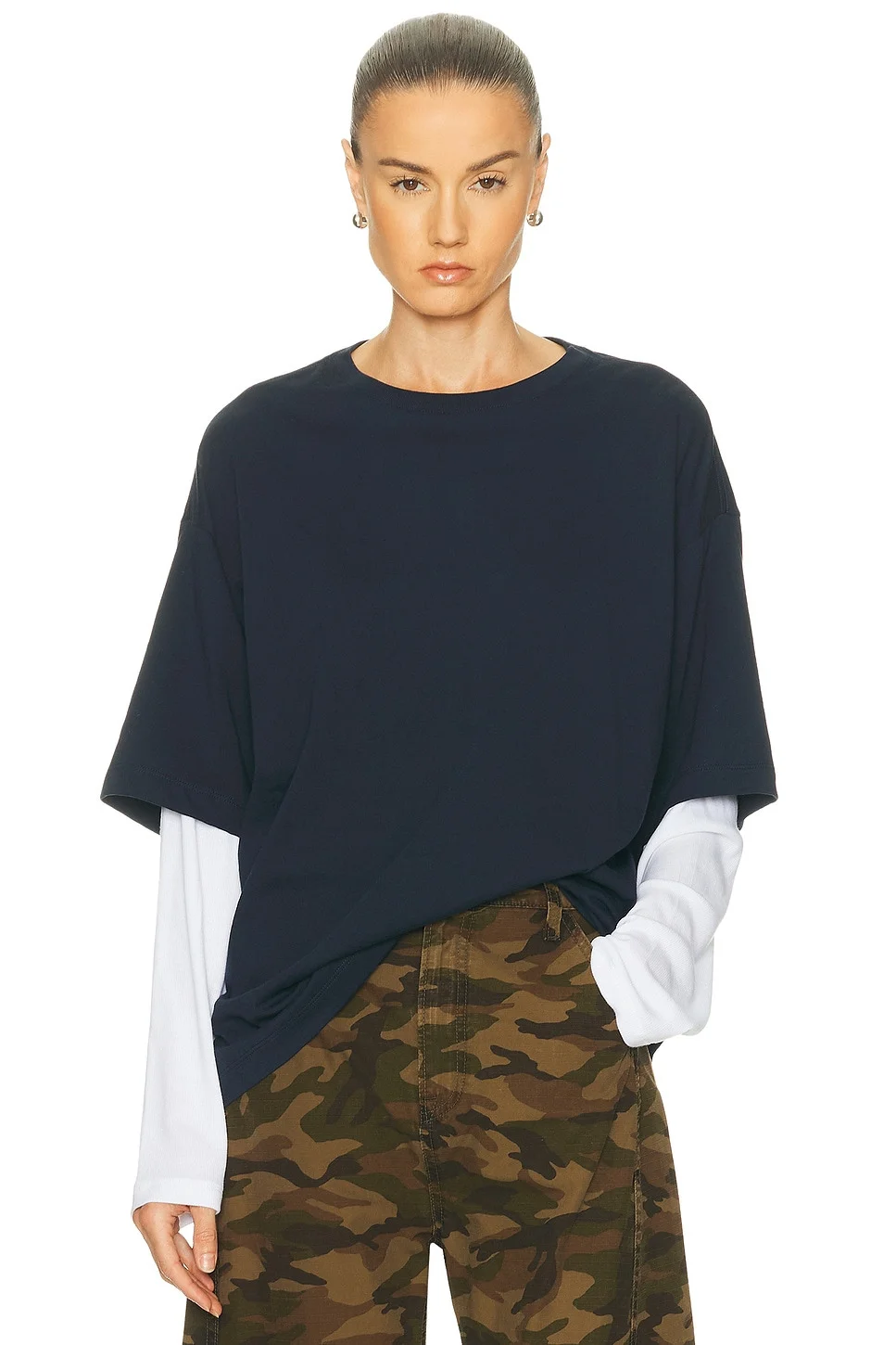 Layered Long Sleeve Tee - 1