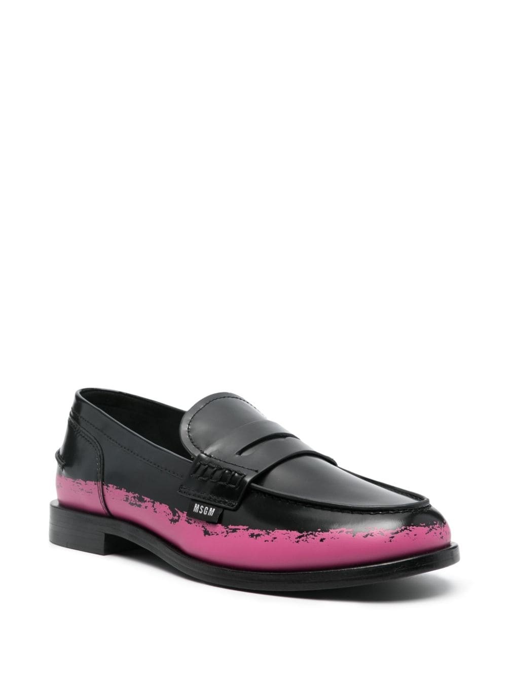 penny-slot leather loafers - 2