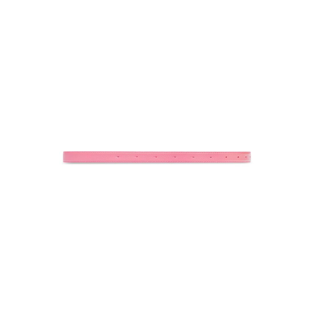 Women's Bb Thin Belt in Pink - 2