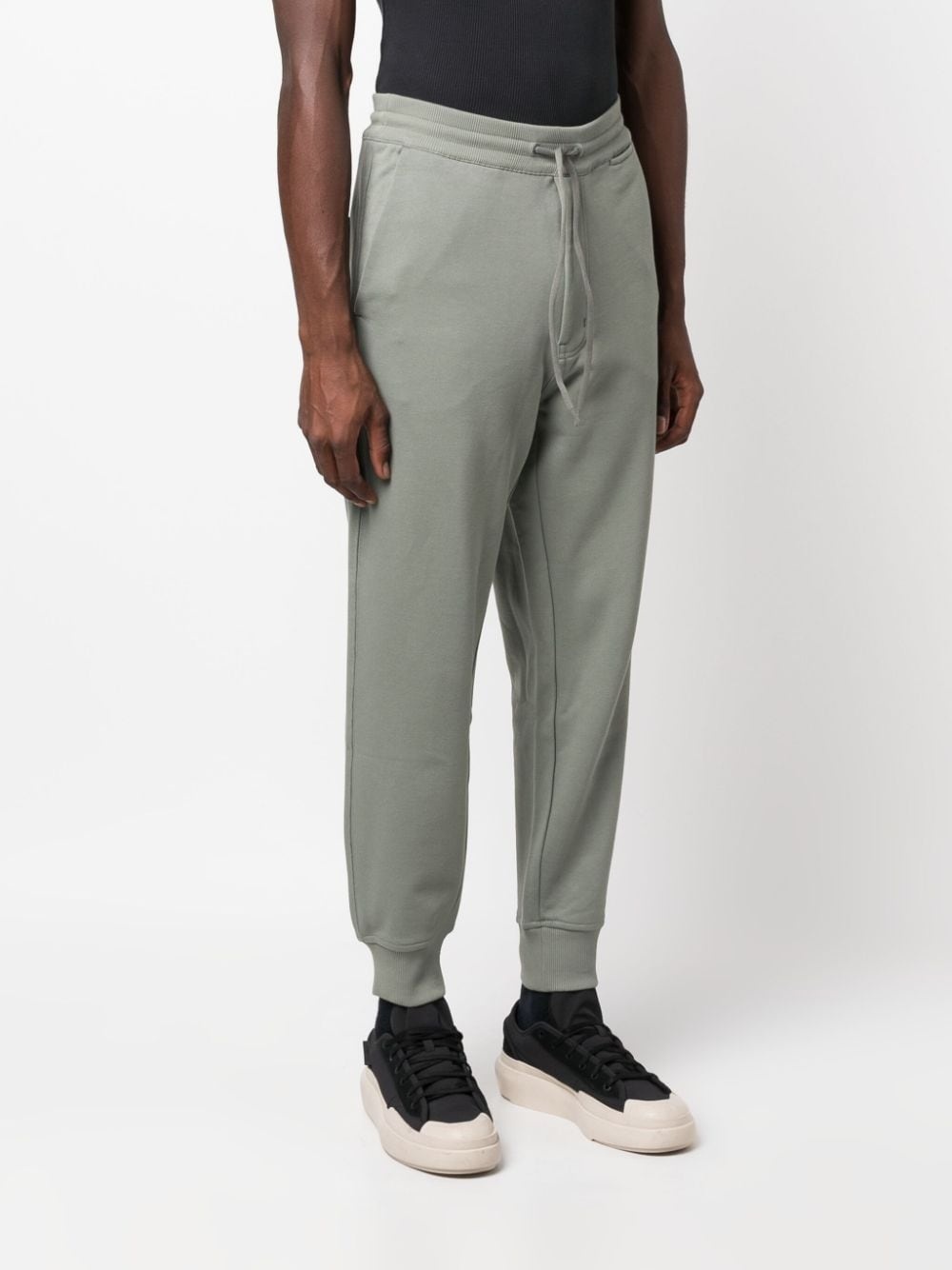 logo-patch organic-cotton track pants - 3