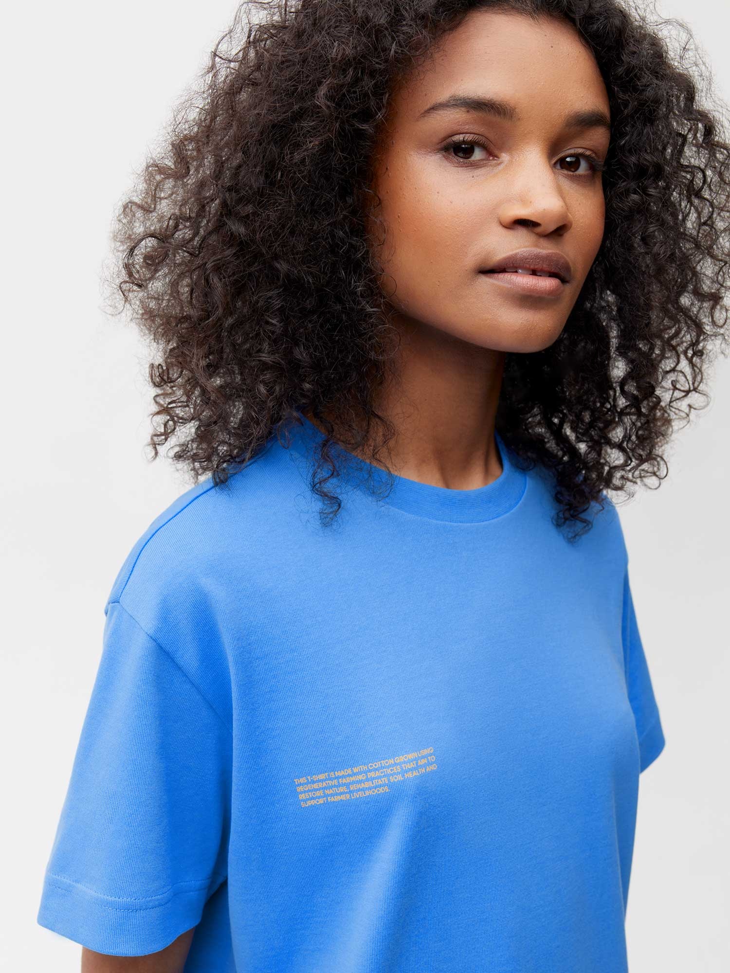 Womens In Conversion Cotton 365 T-shirt - Water Blue - 3