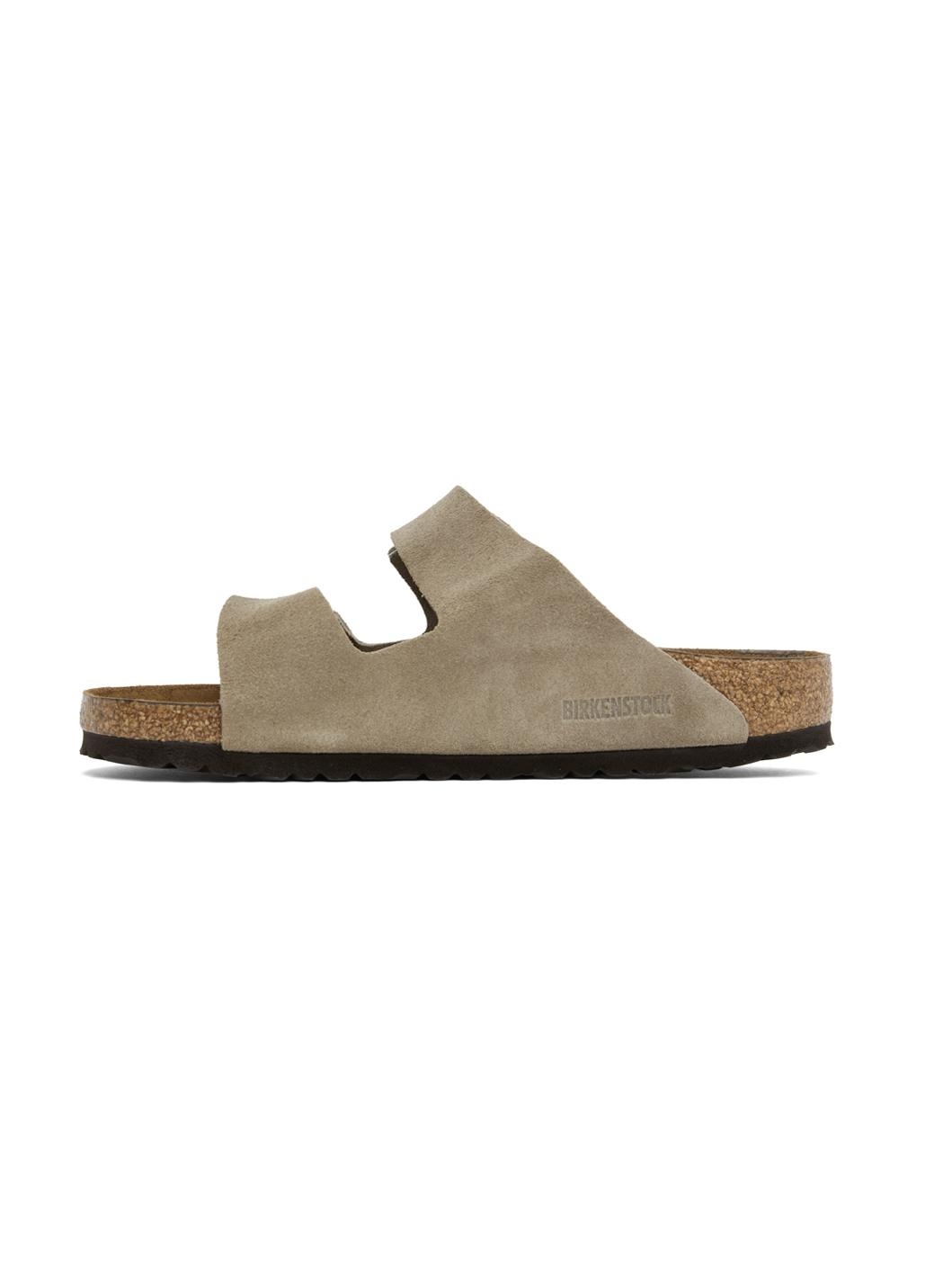 Taupe Regular Arizona Soft Footbed Sandals - 3